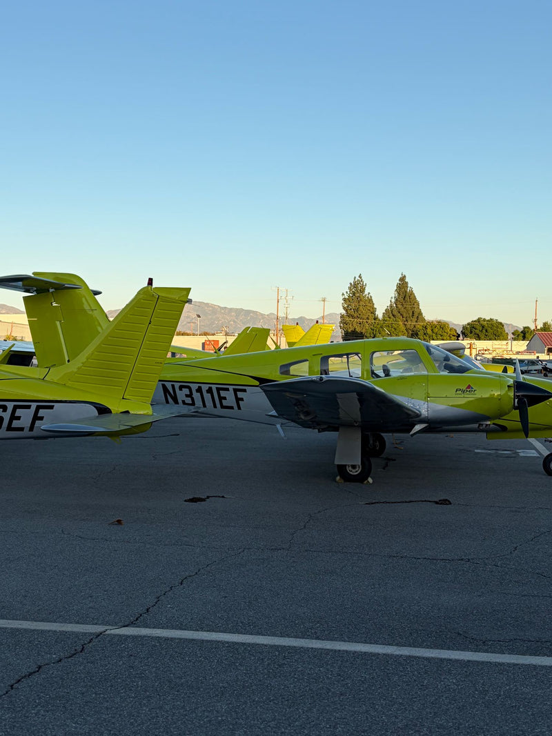 The You Fly LA training fleet on the ramp at Van Nuys Airport